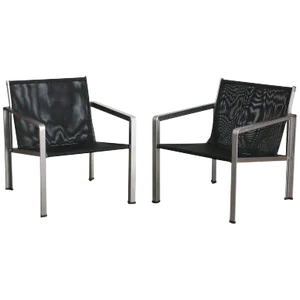Giuseppe Raimondi Design Modern Aluminum Cube Chairs - a Pair