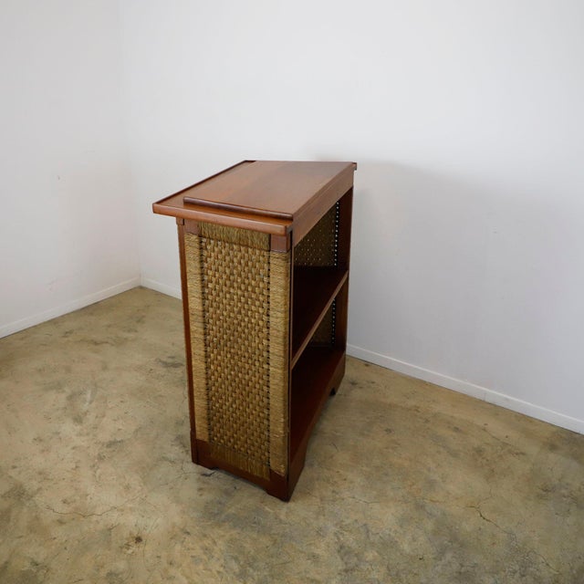 Wood 1960s Original Bar in the style of Clara Porset For Sale - Image 7 of 17