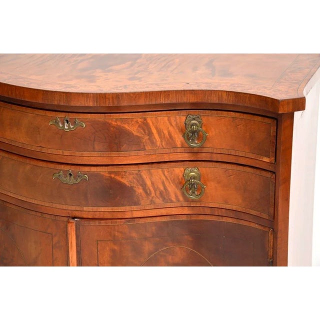 Antique Edwardian Inlaid Satinwood Cabinet, 1900s For Sale - Image 10 of 12