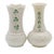 Traditional Pair of Irish Belleek Shamrock Bud Vases - 6th & 11th Green Label 5.25" Mint For Sale - Image 3 of 10