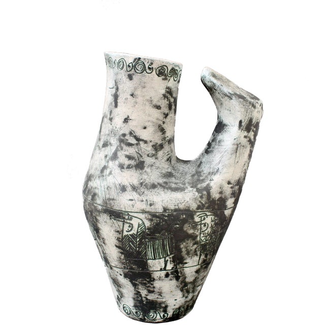 French Ceramic Zoomorphic Pitcher by Jacques Blin, 1950s For Sale