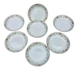 Vintage Mikasa Yamato China Pine Cone Design Berry Bowls S/7