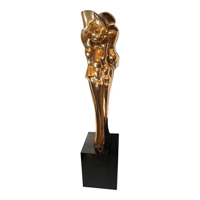 Late 20th Century Monumental Abstract Bronze Sculpture by Richard Fishman For Sale