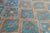 Sky Blue Modern Moroccan Style Hand-Knotted Wool Area Rug in Sky Blue and Terracotta For Sale - Image 8 of 12