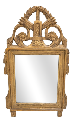 Louis XVI Giltwood Wedding Mirror