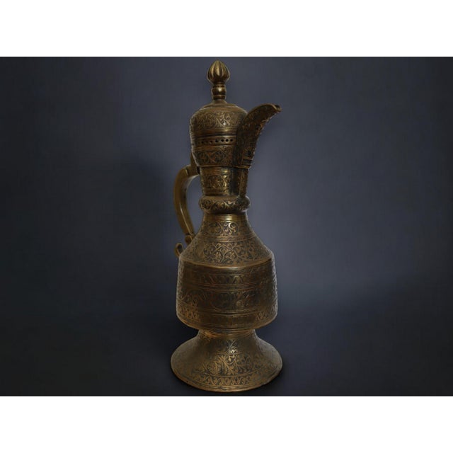 Antique Islamic Teapot in Brass Bukhara, 1900s For Sale - Image 16 of 17