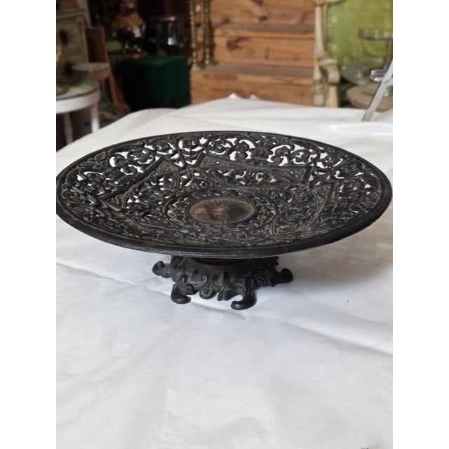 1970s Vintage Cast Iron Brackets Tazza and Match Holder For Sale - Image 5 of 10