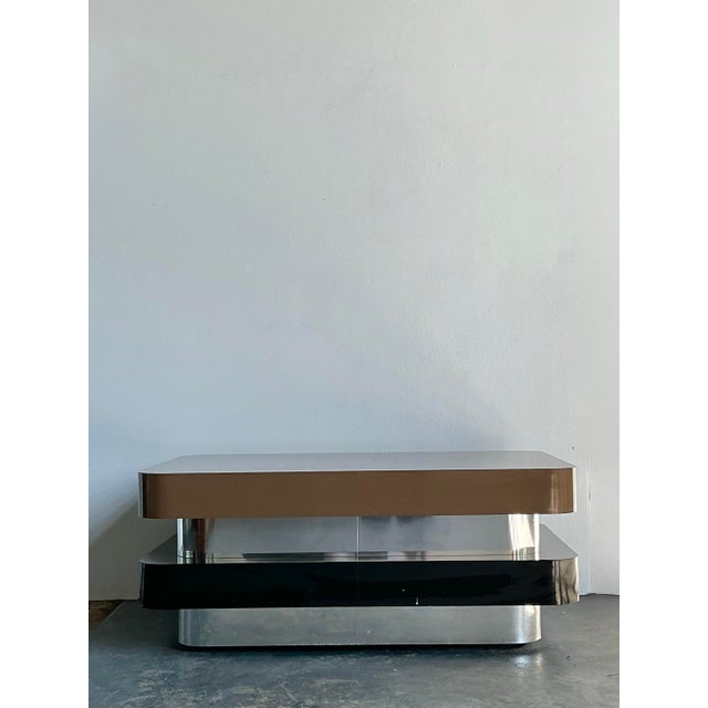 Vintage 80s Stacked Laminate Coffee Table For Sale - Image 9 of 12