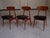 Mid-Century Dining Chairs in Rosewood and Black Faux Leather, 1960s, Set of 6 For Sale - Image 14 of 17