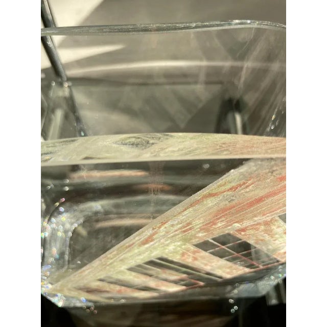 Mid-Century Crystal Vase by Anatole Riecke, 1944 For Sale - Image 9 of 11