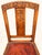 Brown Art Deco Chairs in Carved Walnut with Studded Leather Seats, 1920s, Set of 5 For Sale - Image 8 of 11
