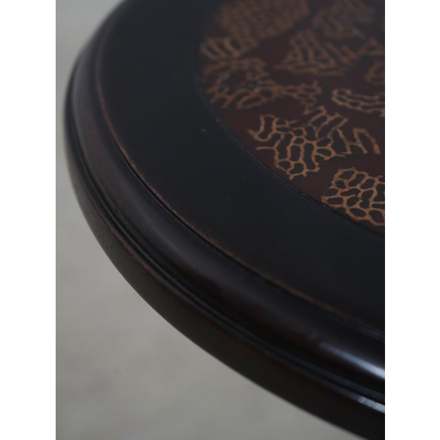 Maitland Smith Clover Decorated Top Occasional Lamp Table For Sale In Philadelphia - Image 6 of 13