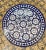 Moroccan Round Blue Mosaic Table With Moroccan Decor Art For Sale - Image 3 of 7