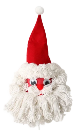 Vintage Handmade Santa Wall Hanging