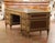 19th Century French Louis XVI Mahogany, Bronze & Leather-Top Partner Desk For Sale - Image 11 of 15