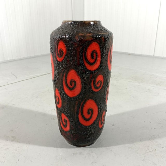 Vintage West German Floor Vase in Fat Lava from Scheurich, 1960s For Sale - Image 12 of 12