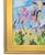 Abstract Impressionist Abstract Landscape W/Cow Painting Including the Antiqued Gold Wood Frame For Sale - Image 3 of 5