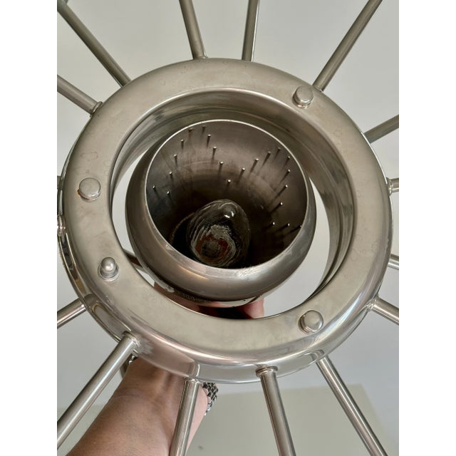 Authentic Mid-Century Sputnik Ceiling Fixture For Sale In Los Angeles - Image 6 of 9