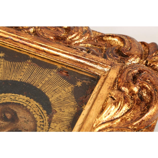 Mater Dolorosa, Oil on Cloth Over Panel, 19th Century For Sale - Image 9 of 11