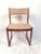 Stylishly simple set of 4 Danish modern dining chairs reminiscent of Benny Linden's designs. Sculpted teak frames with...