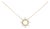 14K Yellow Gold Plated Sterling Silver 5/8 Cttw Diamond Open Starburst Pendant Necklace For Sale