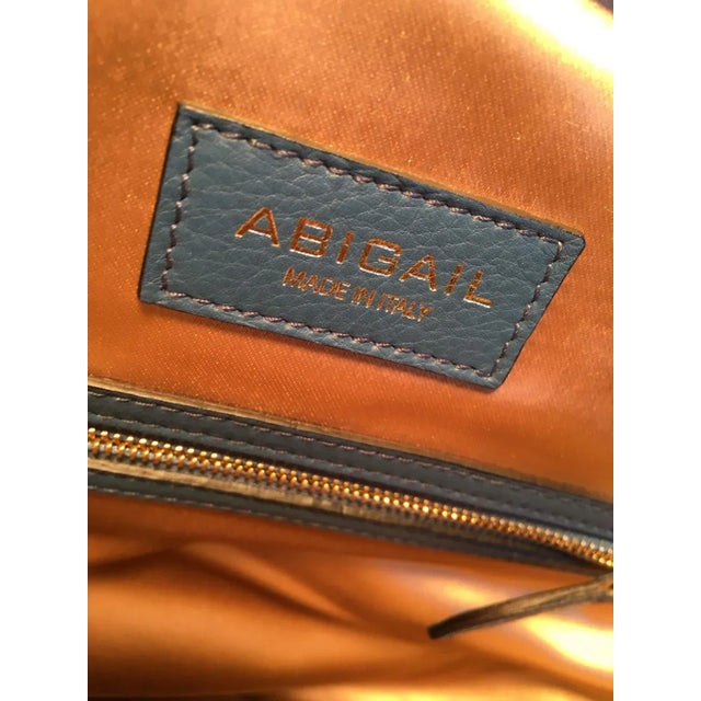 OOAK Abigail Made in Italy Contessa Leopard Beaded Gown Top Handle Leather Tote For Sale - Image 10 of 10