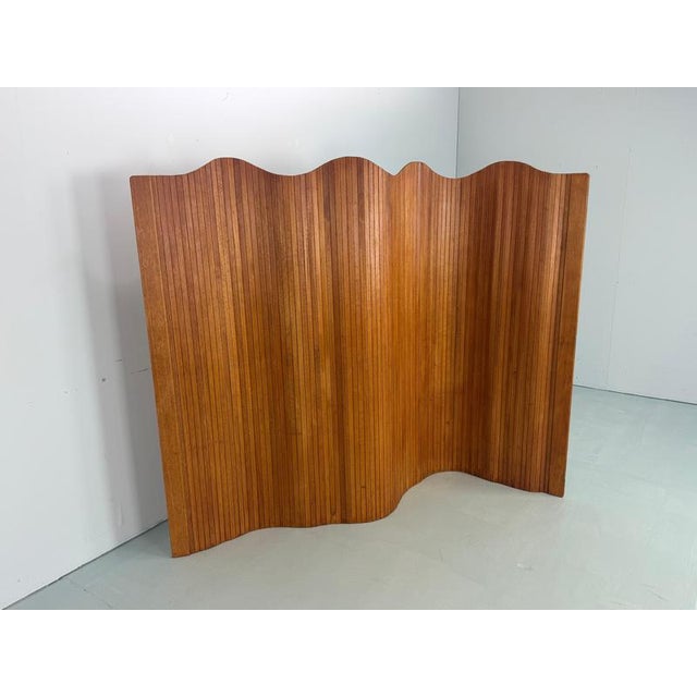 Wood Pine Room Divider from S.N.S.A., France, 1930s For Sale - Image 7 of 14