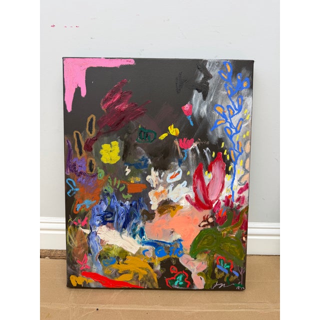 2020s Ak Hardeman - Original Painting on Canvas “Trying to Block Out the Darkness” For Sale - Image 5 of 5