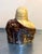 1960s-70s pottery buddha statue/figurine. Some fading to brown paint/glaze as shown. Otherwise excellent condition.