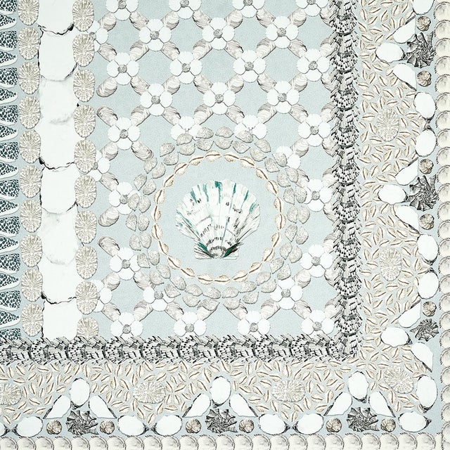 Not Yet Made - Made To Order Schumacher X Mary McDonald Shell Grotto Panel A in Seafoam For Sale - Image 5 of 6