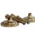 Late 18th Century Late 18th Century English Neoclassical Brass Candlesticks - a Pair For Sale - Image 5 of 6