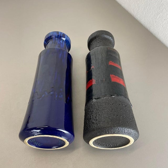 Fat Lava Pottery Vases from Scheurich, Germany, 1970s, Set of 2 For Sale - Image 18 of 18