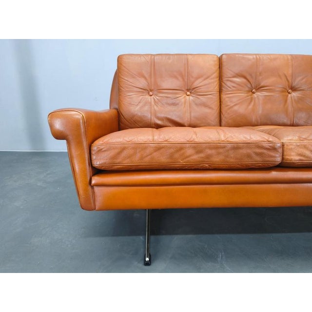 Vintage Danish Leather Sofa by Svend Skipper, 1960s For Sale - Image 4 of 18
