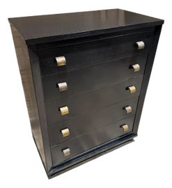 Example of Satin Brass Finish Dressers and Chests of Drawers