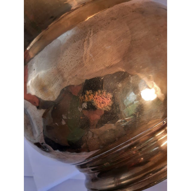 XL Brass Pot Handles Signed Planter Middle Eastern For Sale In Fayetteville, AR - Image 6 of 12