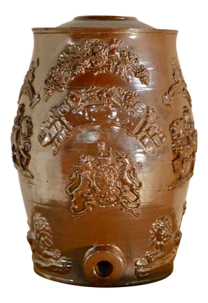 19th C Antique English Spirit Barrel