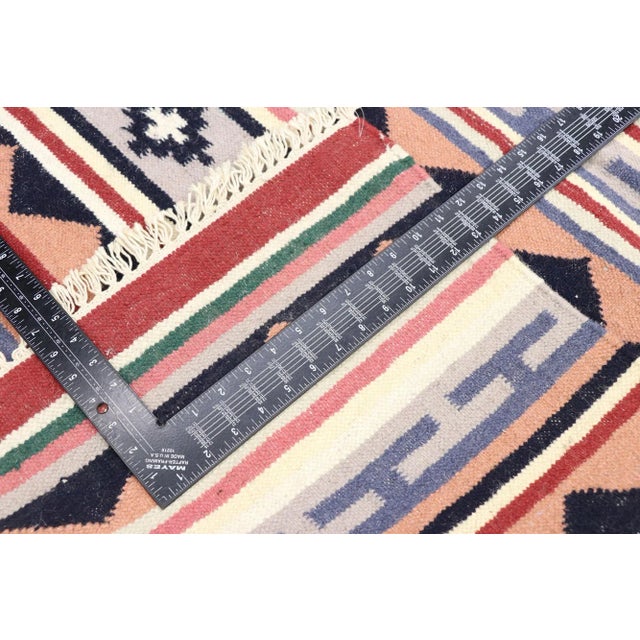 Late 20th Century Vintage Persian Shiraz Kilim Rug - 03'02 X 04'11 For Sale - Image 5 of 9