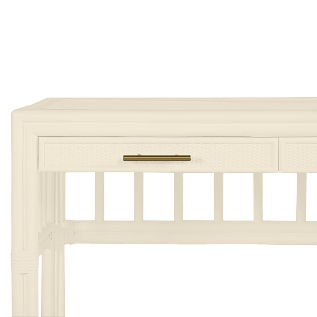 David Francis David Francis Furniture for Chairish Colony Desk, Navajo White For Sale - Image 4 of 4