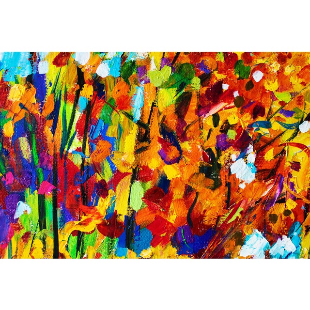 Artist Andrei Sitsko "Trees by the Water Ii" Modern Original Painting For Sale - Image 4 of 10