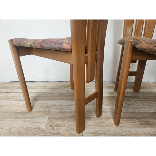 Fan-Shaped Dining Chairs, 1980, Set of 4 For Sale - Image 14 of 15