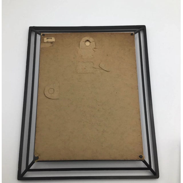 Vintage Framed Modern Art Street Scene Silkscreened Serigraphs by Nicholas Takis - a Pair For Sale - Image 12 of 13