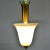 Ecru Vintage Venini Murano Glass Pendant Light Fixture For Sale - Image 8 of 9