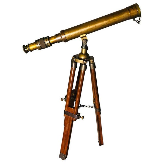 English Brass Telescope, 20th Century For Sale - Image 12 of 12