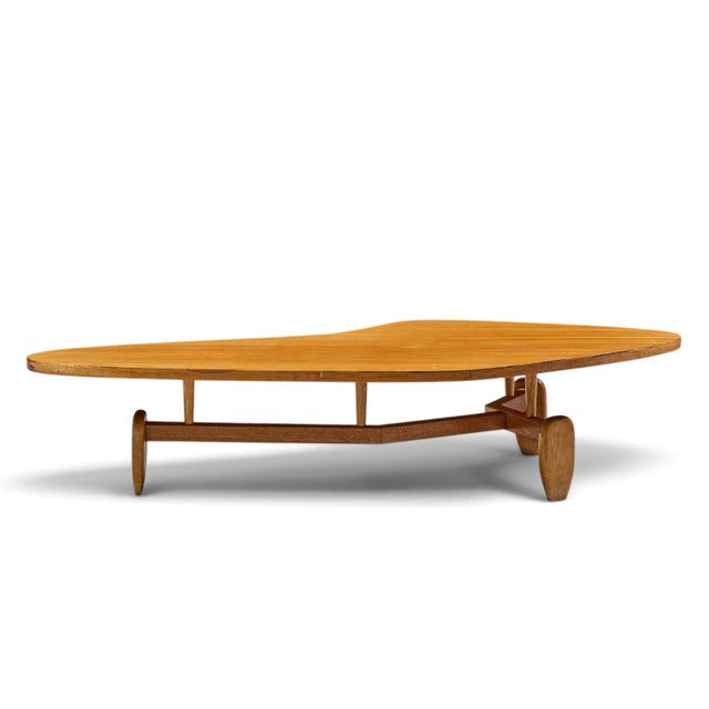 Wood John Keal for Brown Saltman Model 92 Mid Century Outrigger Coffee Table For Sale - Image 7 of 10