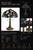 Mid-Century Modern Vintage Tiffany Style Double-Light Art Glass Table Lamp With Sculpted Bronze-Tone Base For Sale - Image 3 of 3