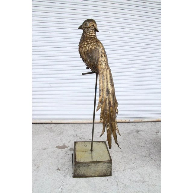 Mid-Century Modern Vintage Sergio Bustamante Pheasant Bird Sculpture 54/100 Signed For Sale - Image 3 of 12