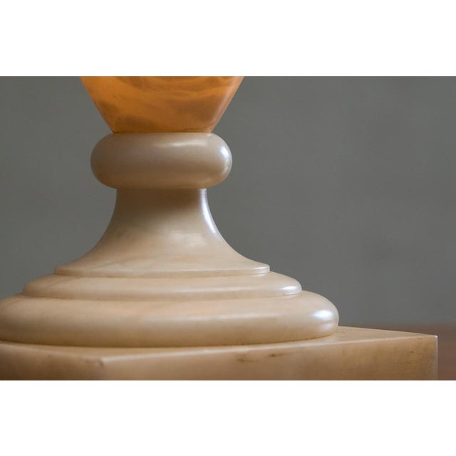 Large Mid-Century Modern Table Lamp in Alabaster, 1970s For Sale - Image 6 of 13