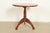 Early American Bench Made Sculpted Solid Walnut Pedestal Tea Table or Side Table For Sale - Image 9 of 10
