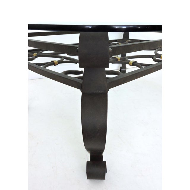 Vintage Black and Gold Link Forged Wrought Iron ...