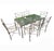 Diego Giacometti Late 20th Century Giacometti Inspired Wrought Iron Dining Table & 6 Chairs For Sale - Image 4 of 10